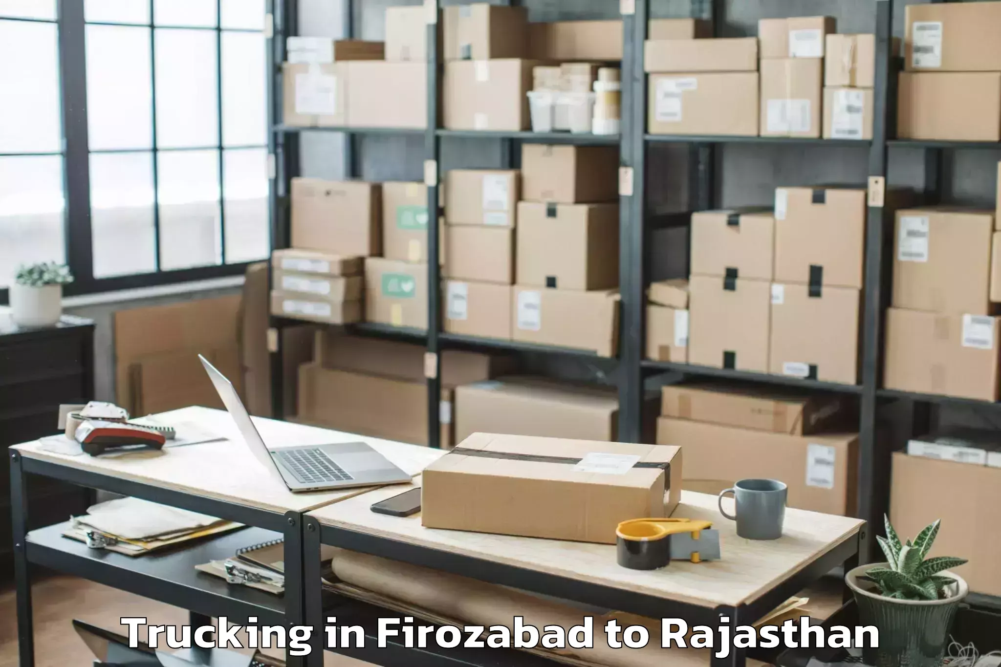 Book Firozabad to Raisingh Nagar Trucking